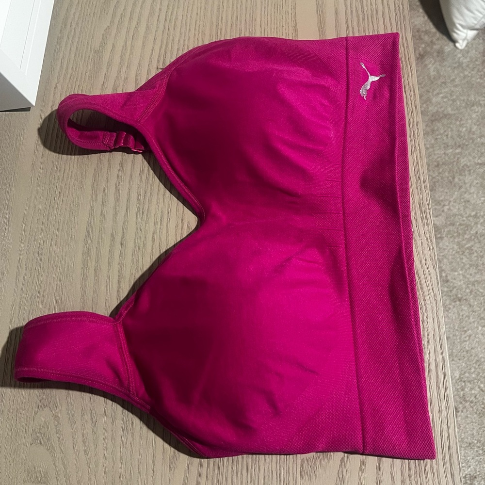 Puma Pink Sports Bra Size Large
